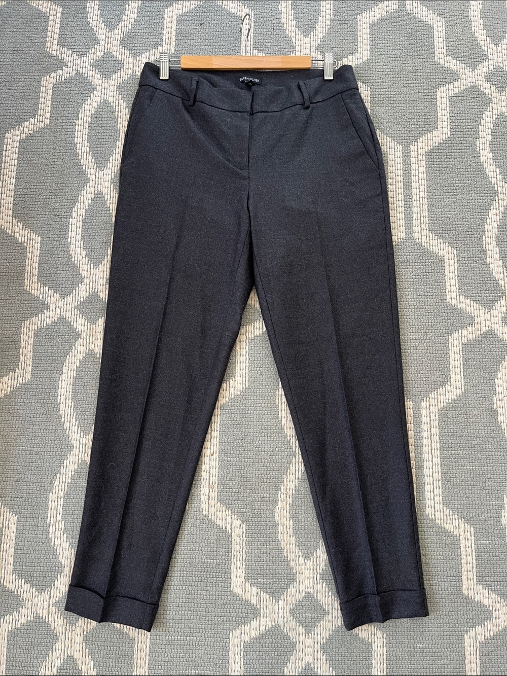 Eileen Fisher Wool Cuffed Pants